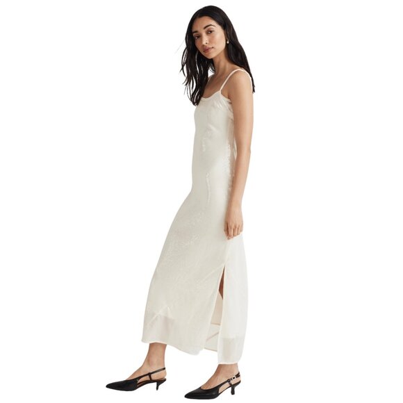 NWT - Sequin Slip Maxi Dress - Madewell x Aimee Song - Picture 1 of 10